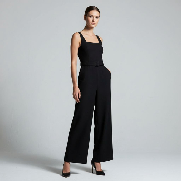 Banana Republic Pants - Banana Republic NWT Black Wide Leg Jumpsuit Size 6
